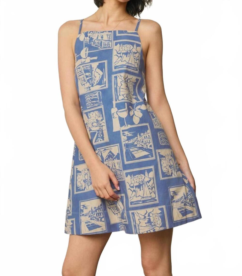NEW DRESS FORUM aegean mini dress in nautical blue